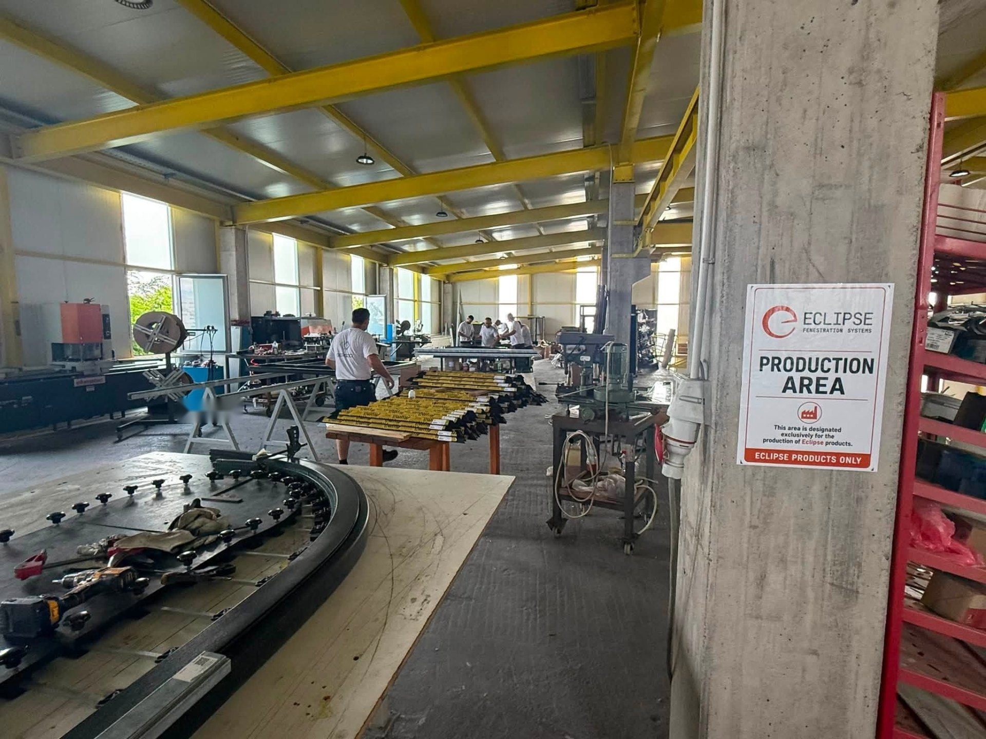Notre atelier de production de châssis aluminium